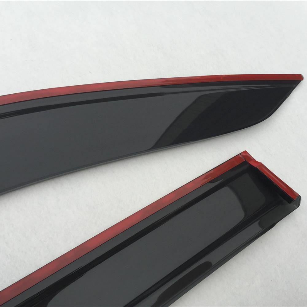 Injection WeatherShields Weather Shields Window Visor suits for Fortuner 2015-22