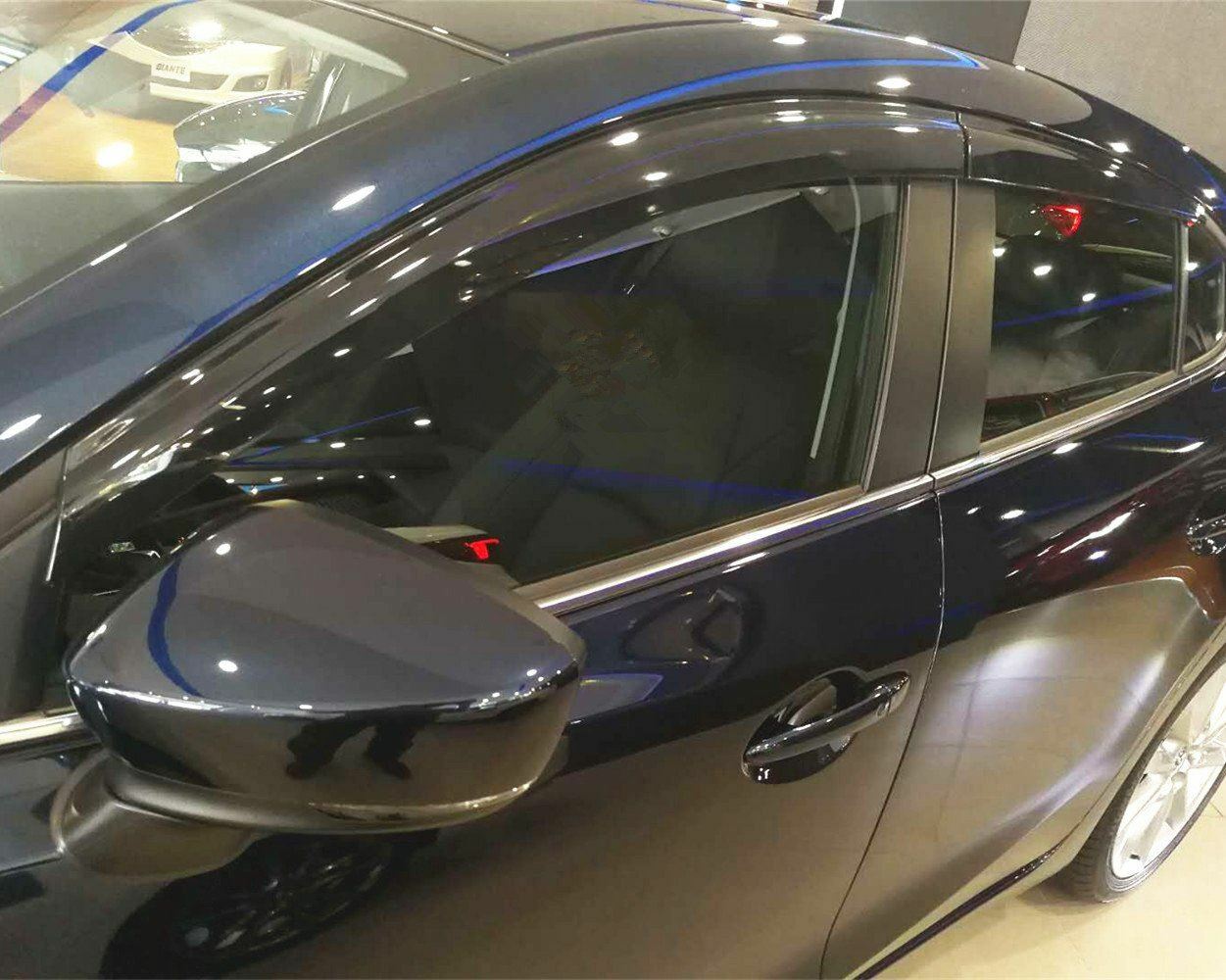 Premium Weather Shields Window Visors for Mazda 3 hatch June 2013-2018