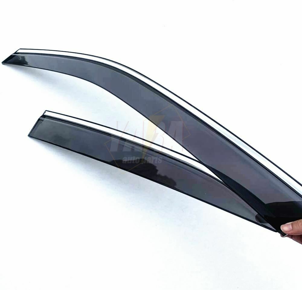 Weather Shields with Stainless Steel Suitable for Lexus UX 2019-On tinted 4pcs