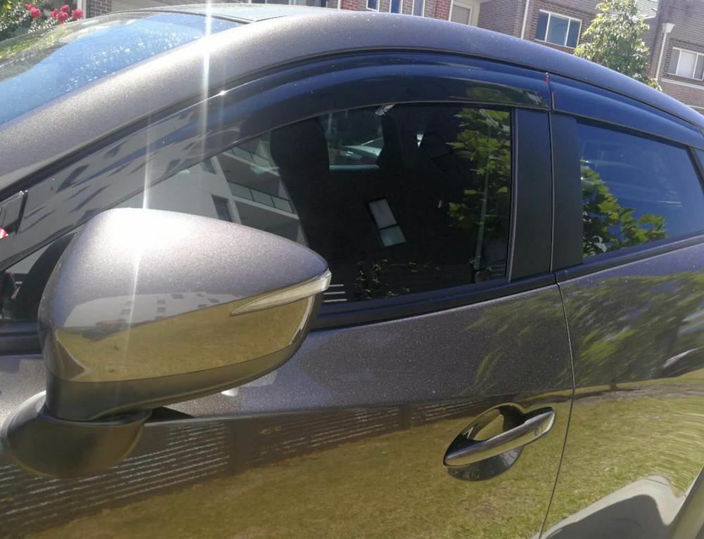 Weather shields Weathershield suitable for Mazda CX-3 CX3 2015-2025 tinted 4pcs