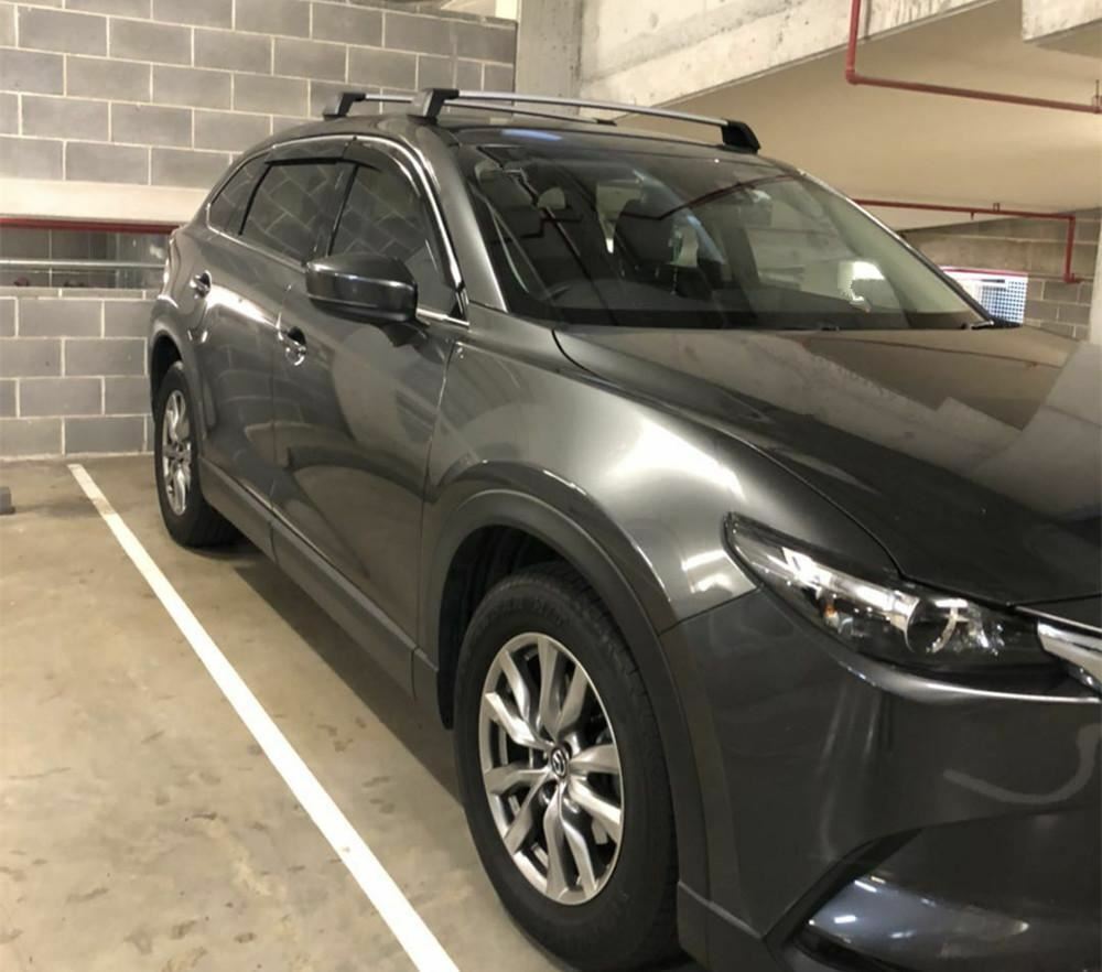 Weathershields  Window visors with chrome moulding suit for Mazda CX-9 2017-2022