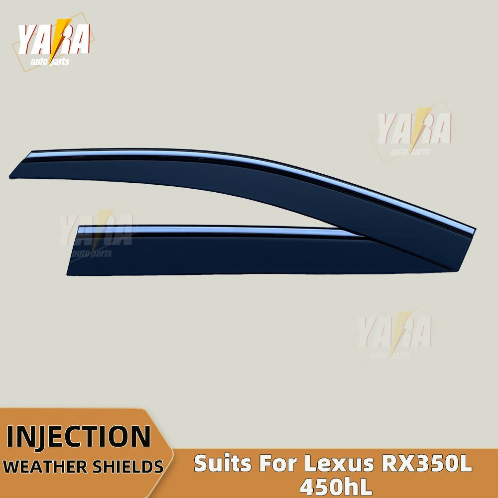 Weathershields with Stainless steel trims For Lexus RX350L 450hL 2018-2024 Long Wheelbase 7-Seater