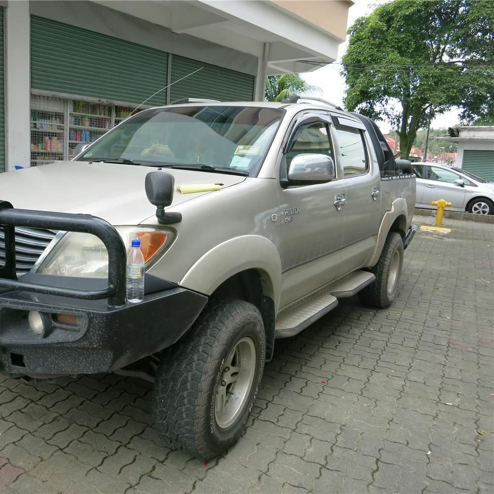 Injection Weather Shields Window Visors suits for Hilux 4DR 2005-2015 tinted 4pc