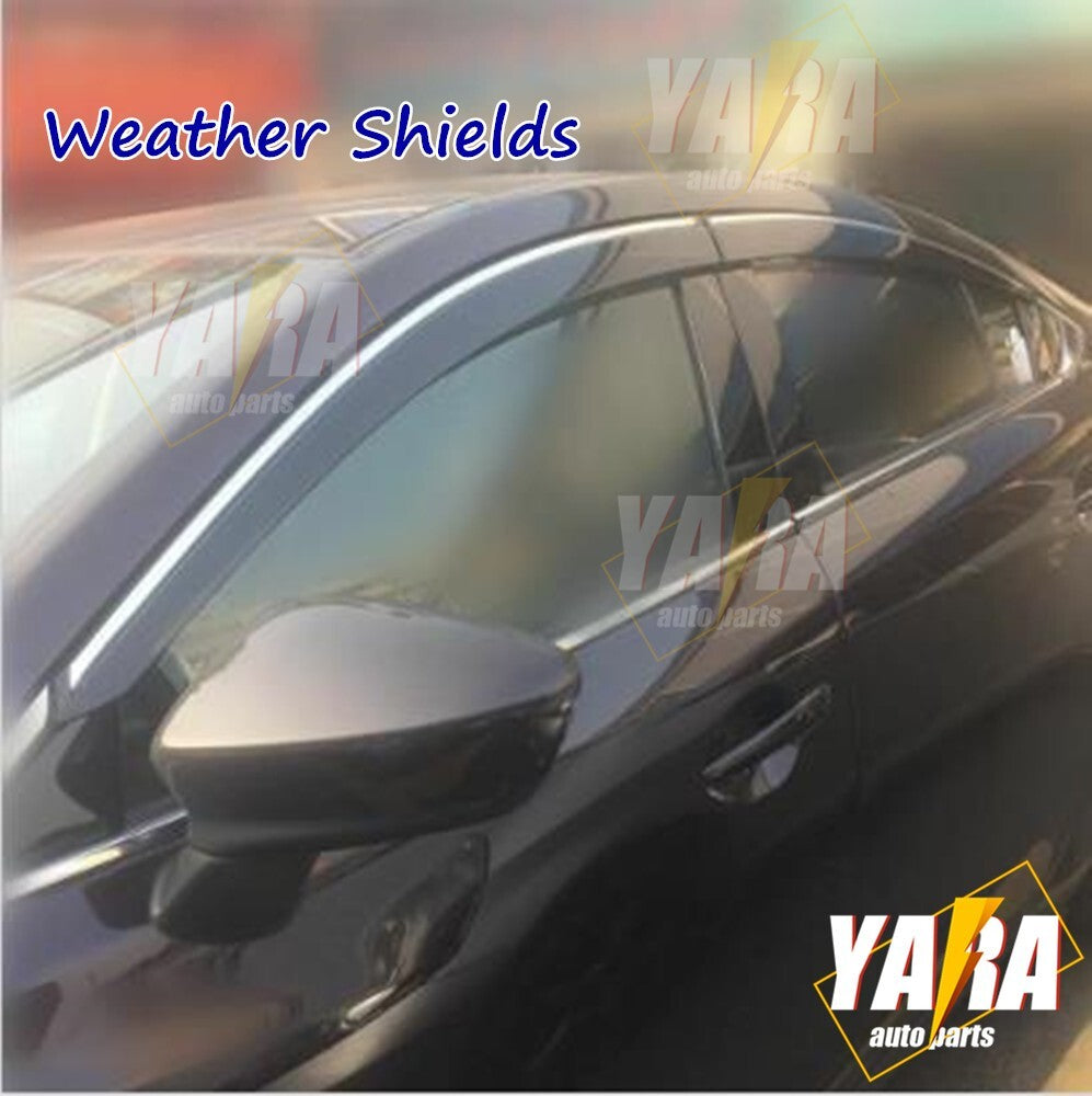 Injection Weather Shields window visor for Mazda 6 III Sedan 2013-2018
