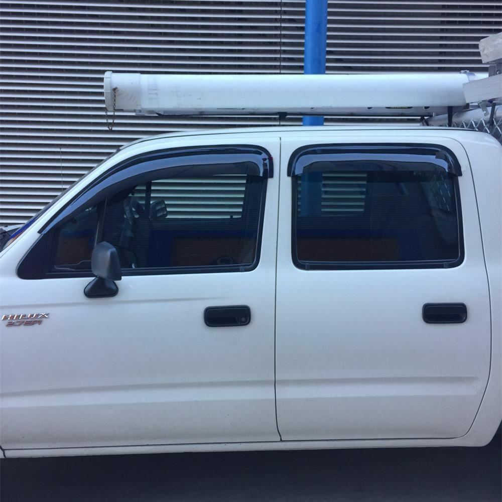 Premium Weather Shields Window Visors Suits for Hilux Dual Cab UTE 97-05 4pcs