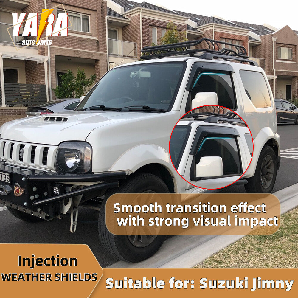 Injection Weathershields 2pcs Window Visors for Suzuki Jimny 3 Doors 1998-2017