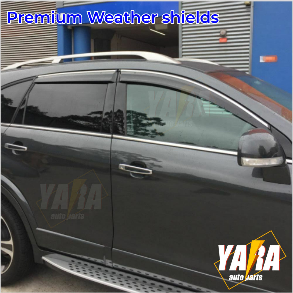 Quality Weather Shields Window Visors  Suits for Holden Captiva 2006-2018 Tinted