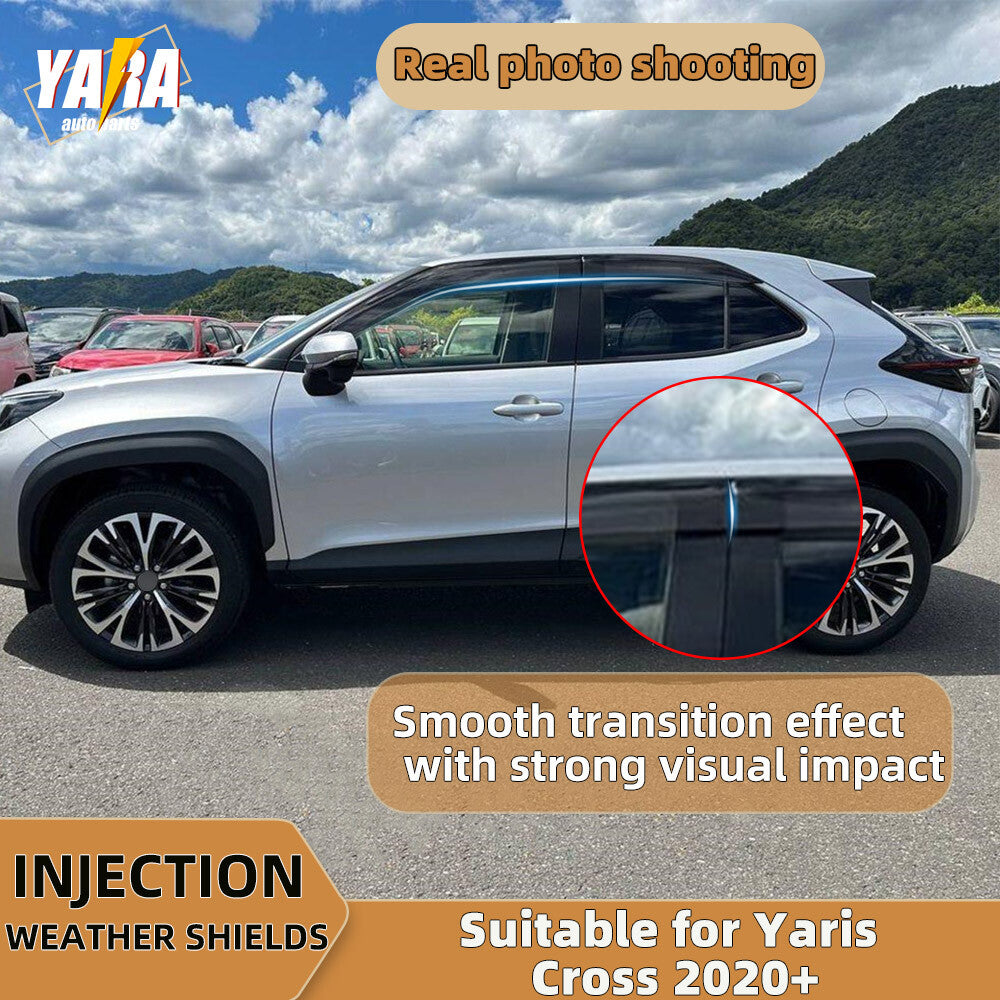 Injection WeatherShields 4pcs  weather shields for Toyota Yaris Cross 2020+