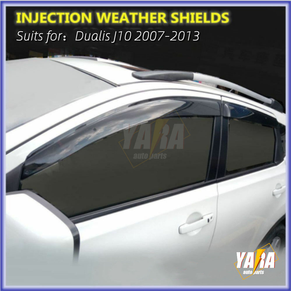 Injection Weather Shields Weathershields suits for Dualis  J10 2007-2013 tinted