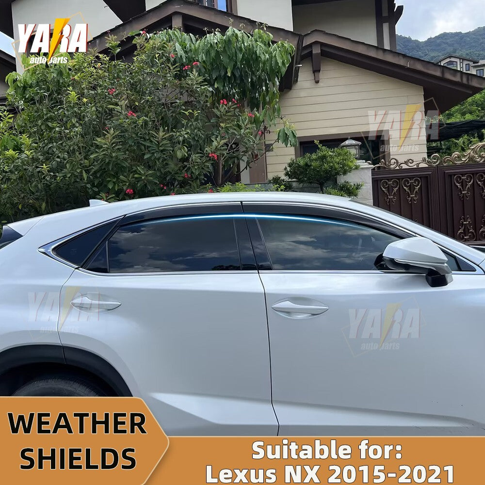 WeatheShields Weather shields suitable for Lexus Nx200t/Nx300h 2015-2021 tinted