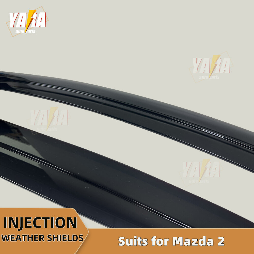 Injection Weather Shields Weathershields for Mazda 2 DJ Hatchback 2014-Onwards