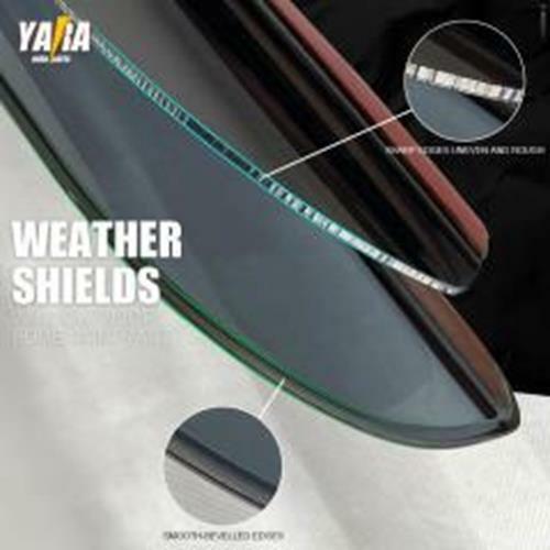 QUALITY Weather shields Weathershields Window Visors JEEP Wrangler JK 4DR 07-18