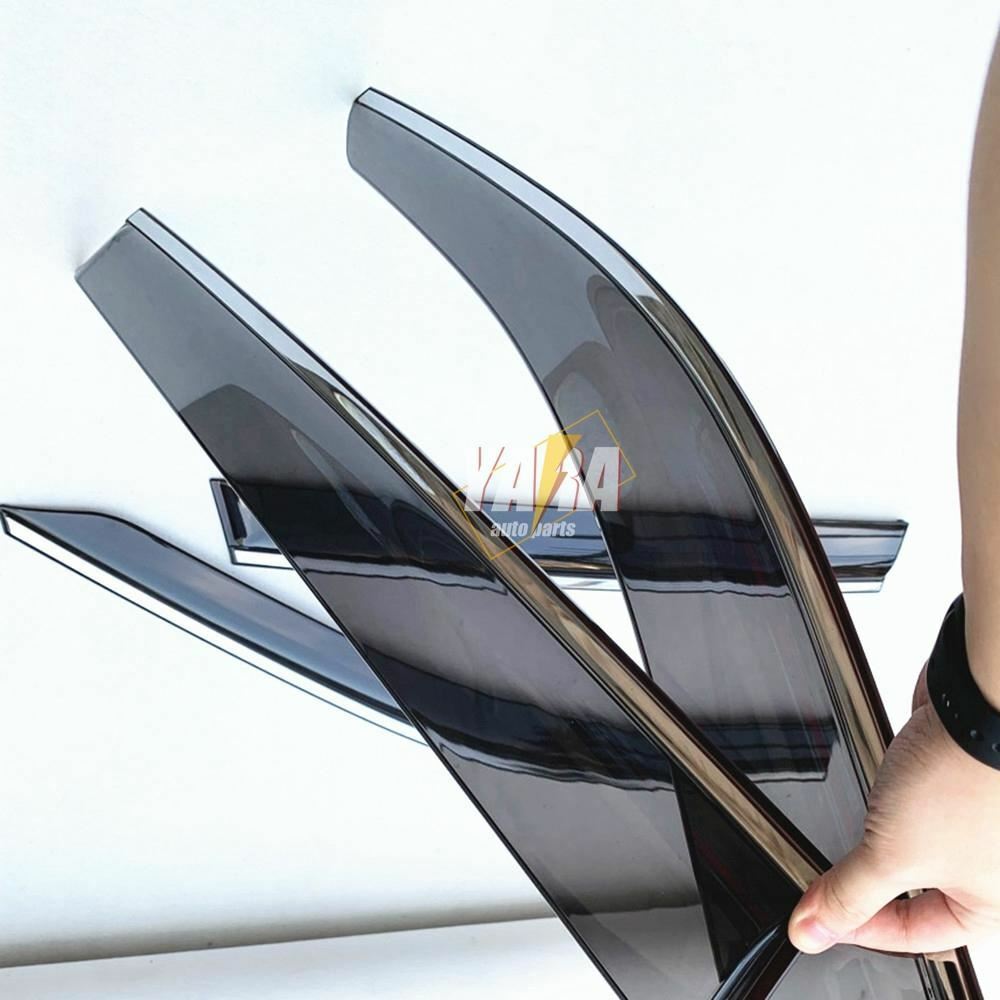 PREMIUM Weather Shields with Stainless Steel suitable for Rav4 2019-2022 tinted