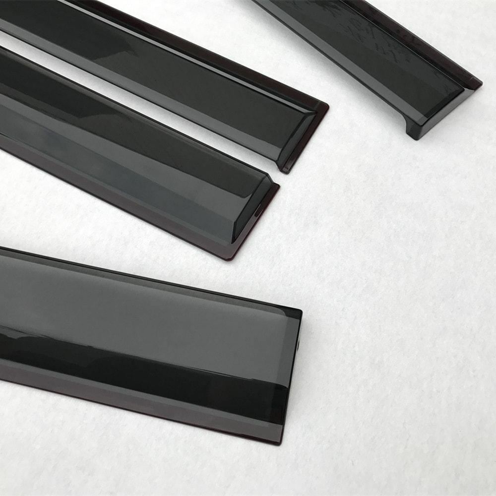 QUALITY Weather shields Weathershields Window Visors JEEP Wrangler JK 4DR 07-18