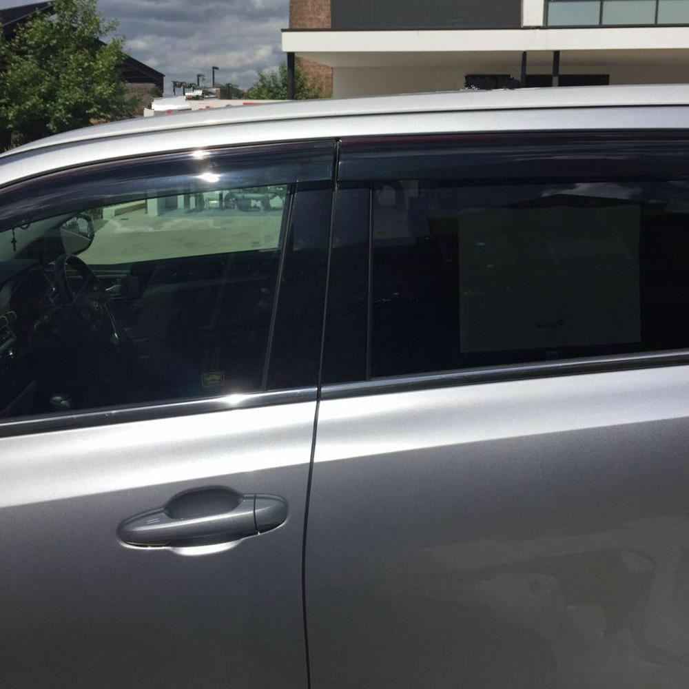 Premium Weather Shields Window Visors suitable for Kluger 2014-2018 4pcs