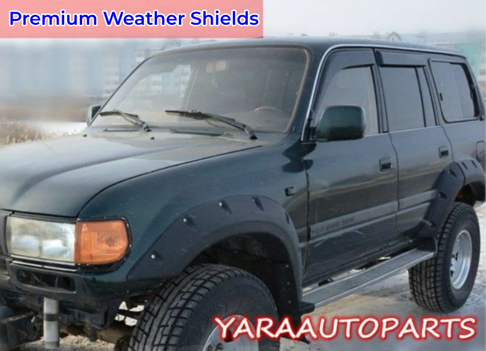 Weather Shields Weathershields suitable for Landcruiser 80 Series 1992-1997 4pcs