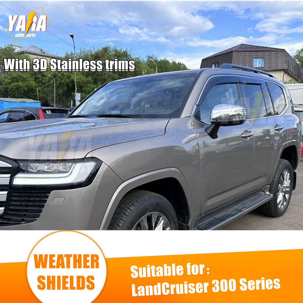 Stainless Steel Injection Weather Shields for Toyota Landcruiser 300 2021+