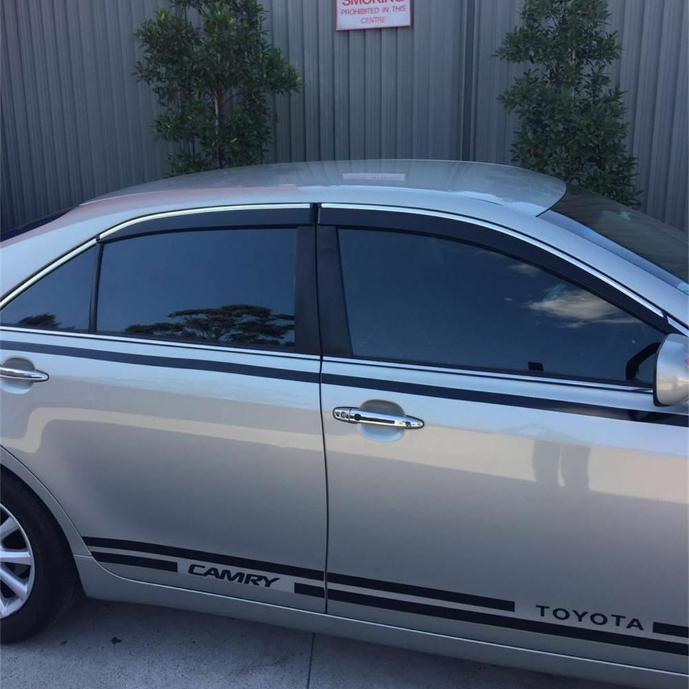 WeatherShields Weather Shields chrome trims suitable for Camry 2006-2011 Tinted