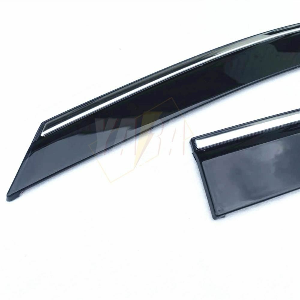 Weather Shields with Stainless Steel Suitable for Lexus UX 2019-On tinted 4pcs