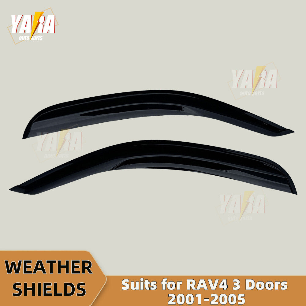 Luxury Weather Shields Weathershields for Toyota RAV4 3 Doors A20 2000-2006 2pcs