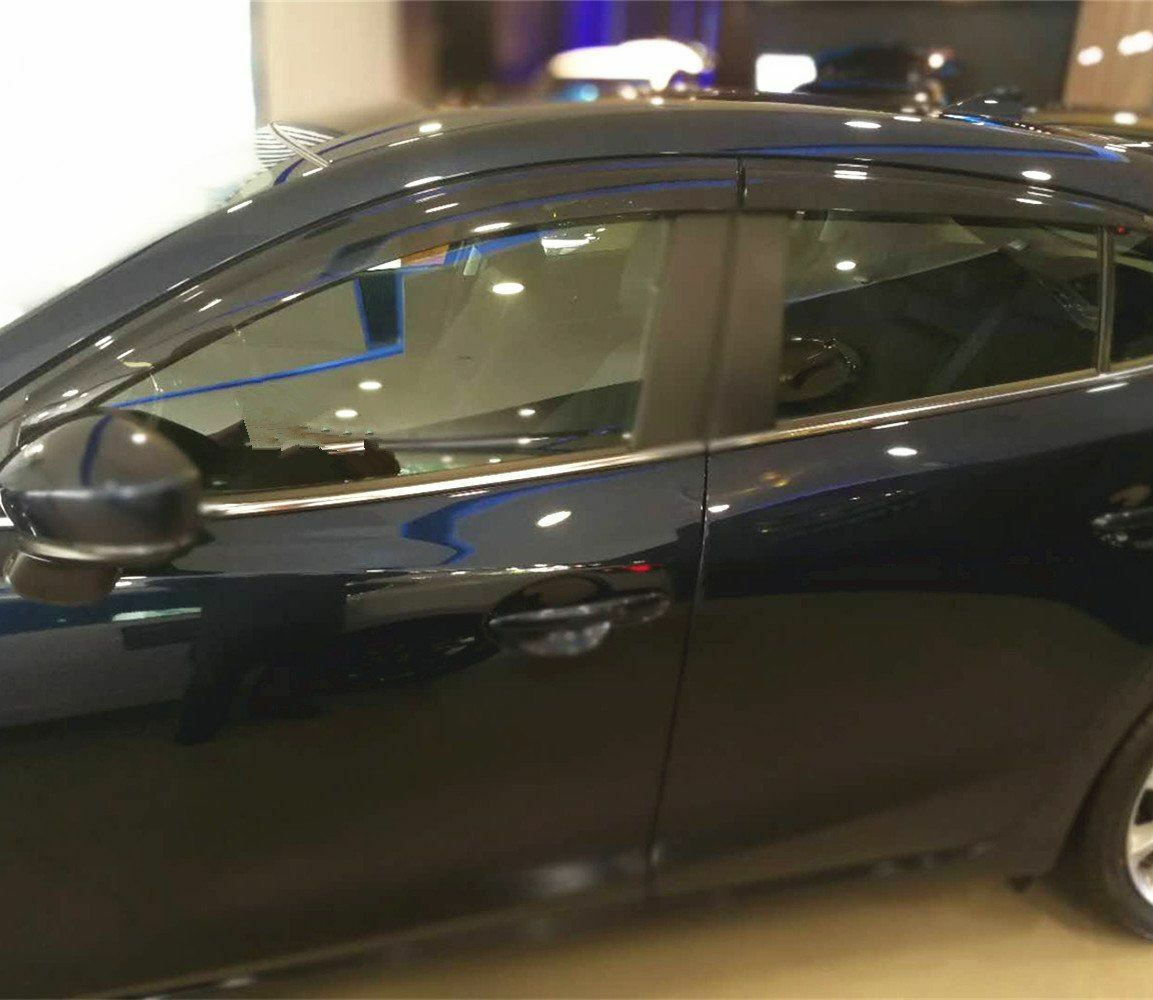 Premium Weather Shields Window Visors for Mazda 3 hatch June 2013-2018