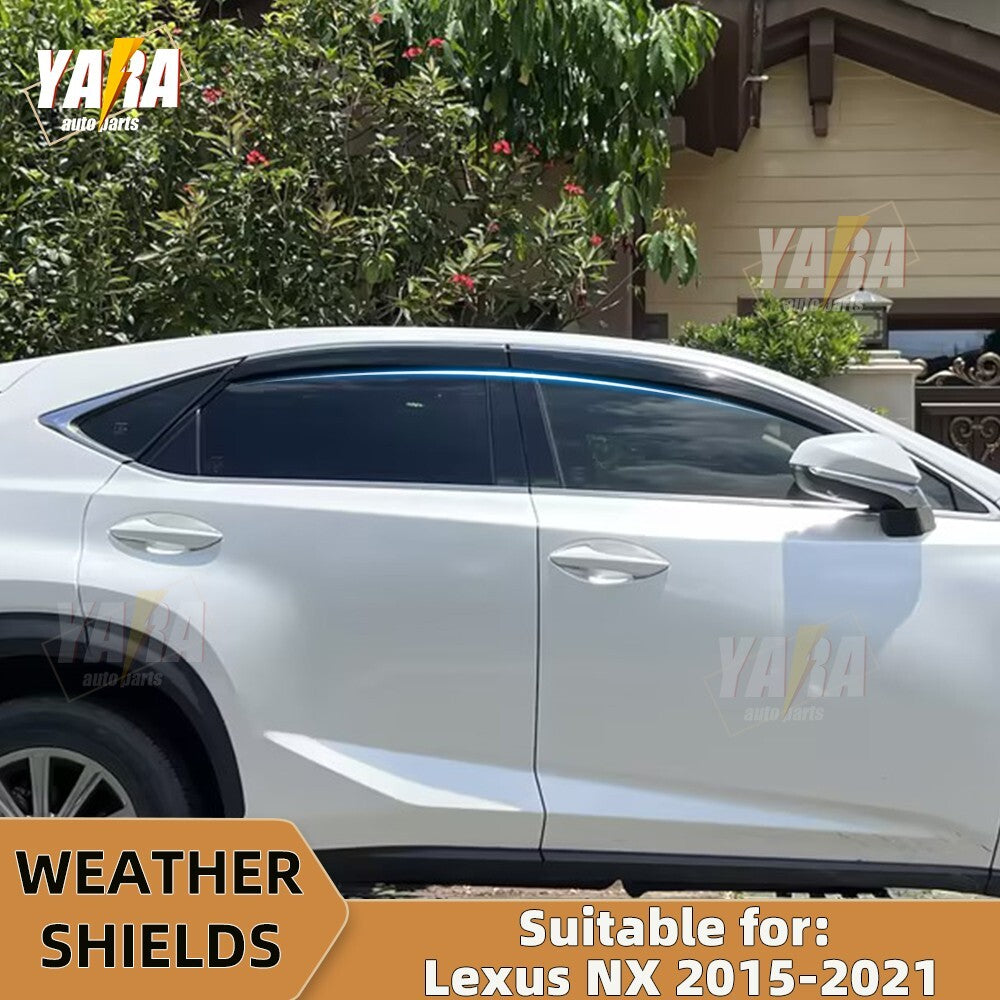 WeatheShields Weather shields suitable for Lexus Nx200t/Nx300h 2015-2021 tinted