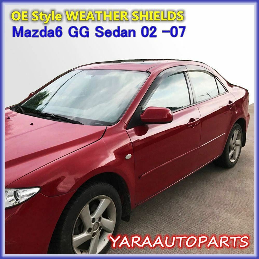 Injection Weather Shields Weathershield suitable for Mazda 6 GG Sedan 2002-2007