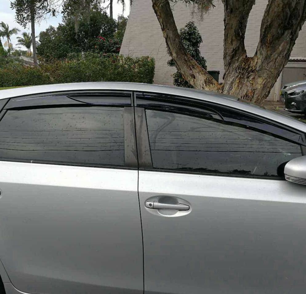 Weathershields Weather Shields Window Visors suitable for Prius V 2012-2021 4pcs