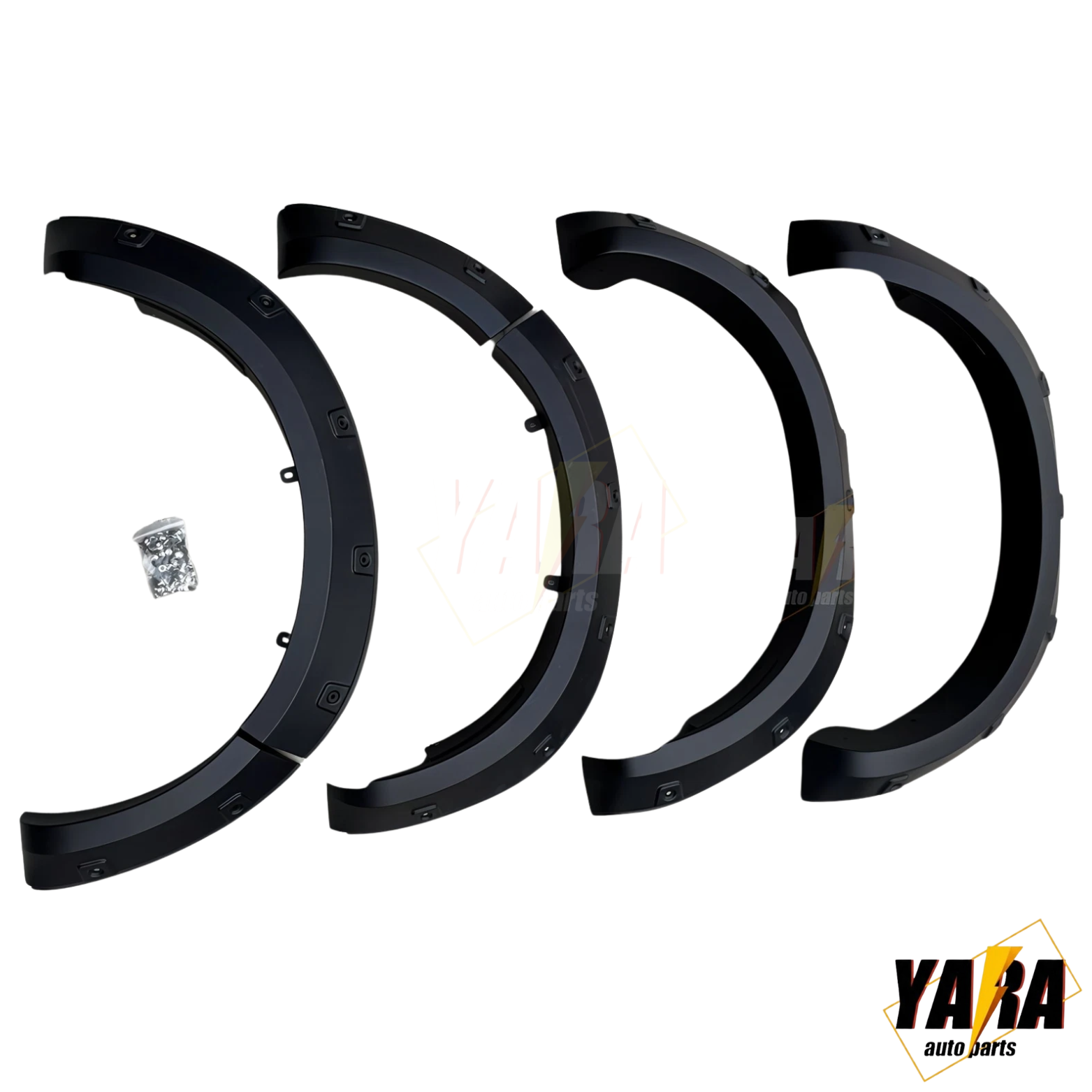 Pocket Fender Flares for Mazda BT-50 2020-2025 | Matte Black Guard Arch Wheel Trim (6PCS)