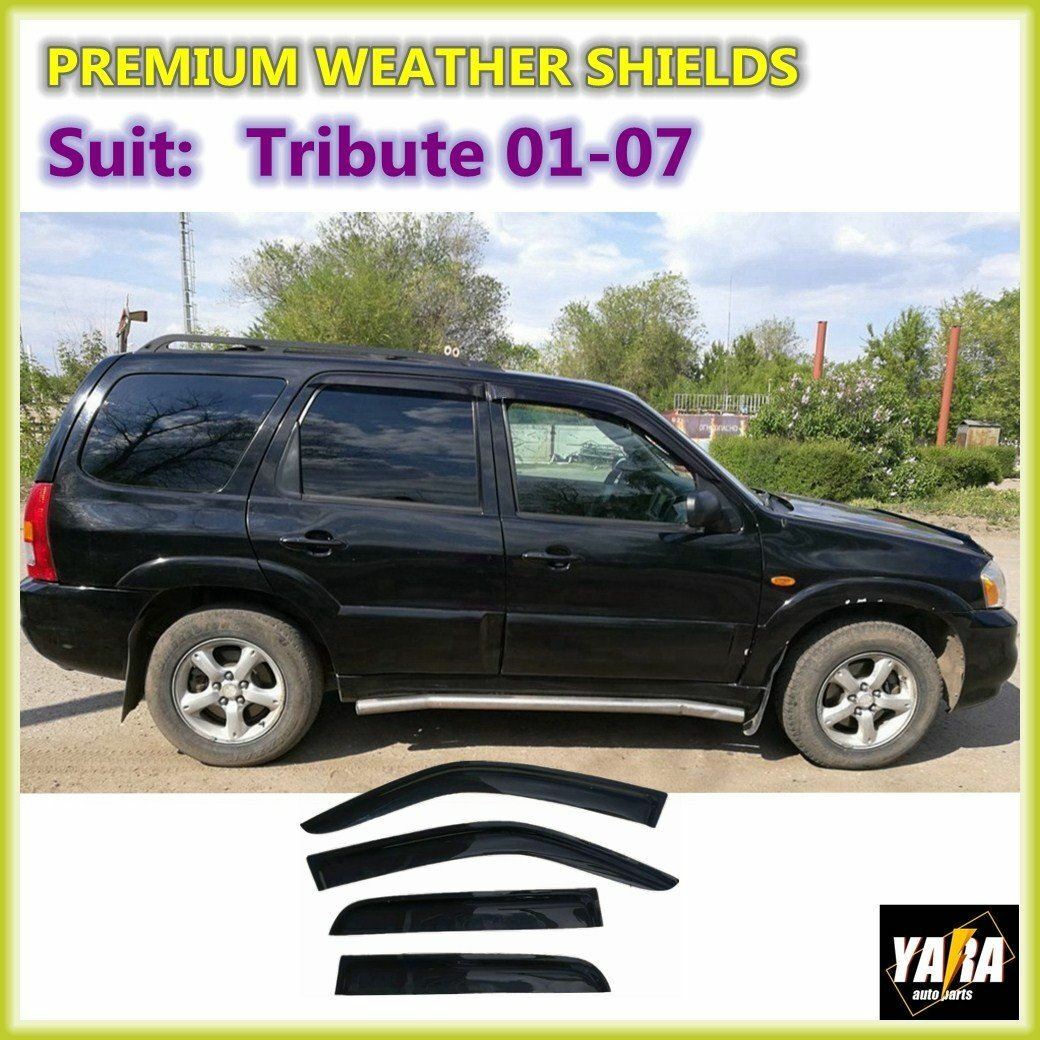 Weather shields Weathershields Window Visors for Mazda Tribute Wagon 00-07 tinte