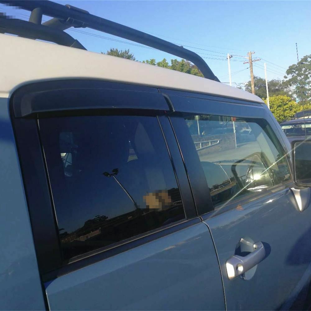 QUALITY Weather Shield Window Visor Suits for FJ CRUISER 2011-2022 Tinted 4pcs