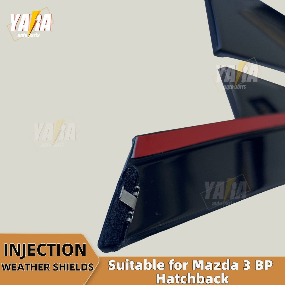 Luxury WeatherShields 4pcs  weather shields for Mazda 3 BP Hatch 2019-Onwards