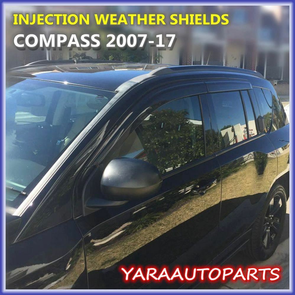 Injection Weather Shields Window Visors for JEEP COMPASS 2007-2017