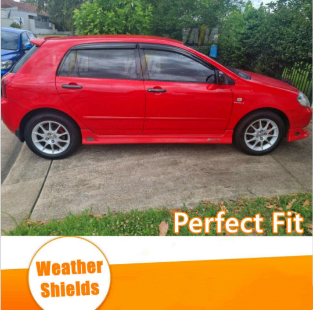 Premium Weather Shields Weathershields Window Visor for Corolla Hatch  2001-2007
