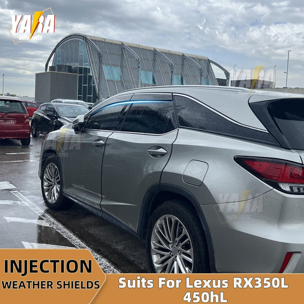 Weathershields with Stainless steel trims For Lexus RX350L 450hL 2018-2024 Long Wheelbase 7-Seater