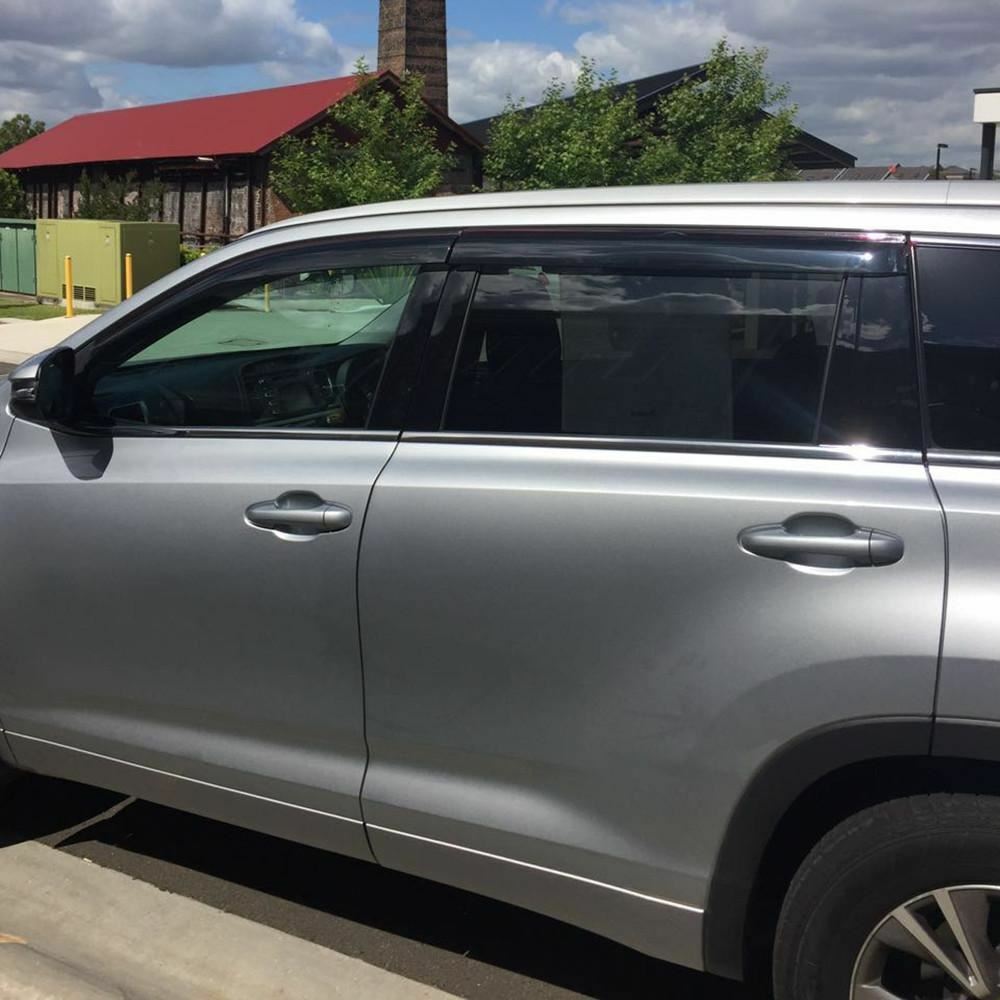 Premium Weather Shields Window Visors suitable for Kluger 2014-2018 4pcs