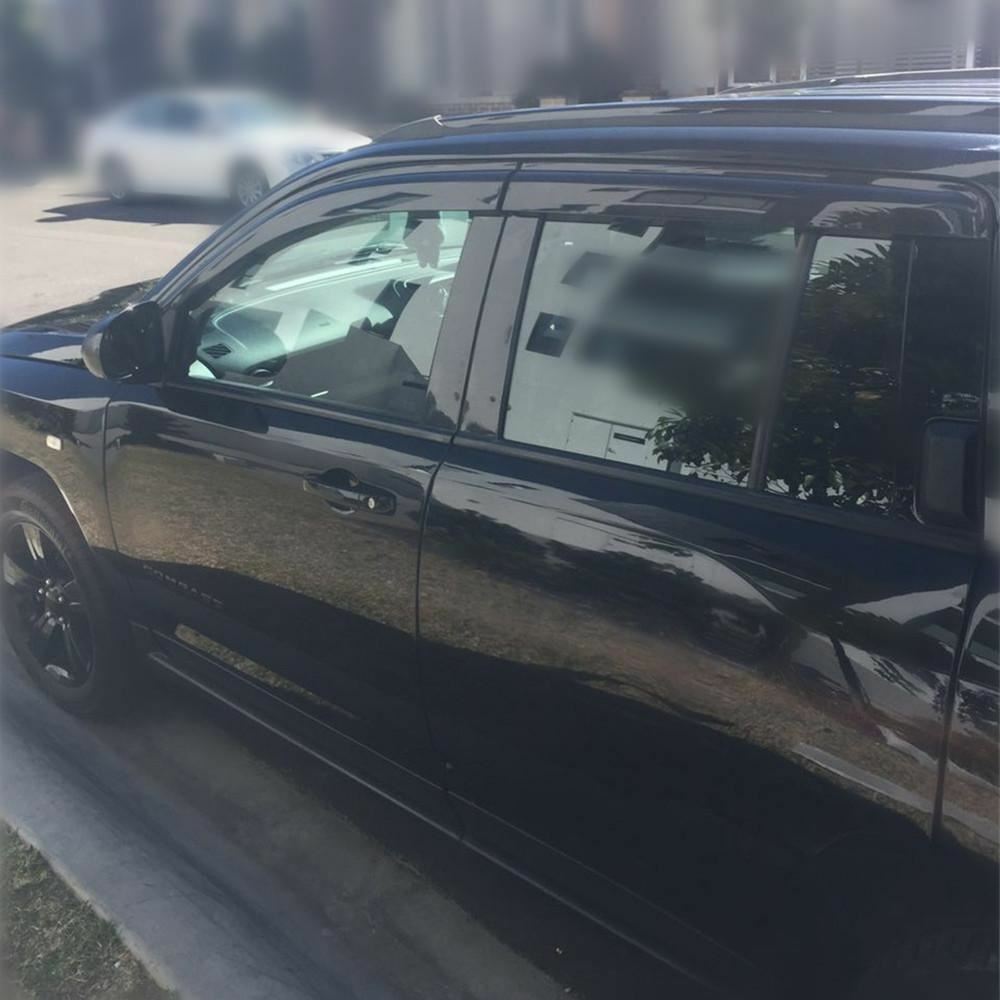 Injection Weather Shields Window Visors for JEEP COMPASS 2007-2017