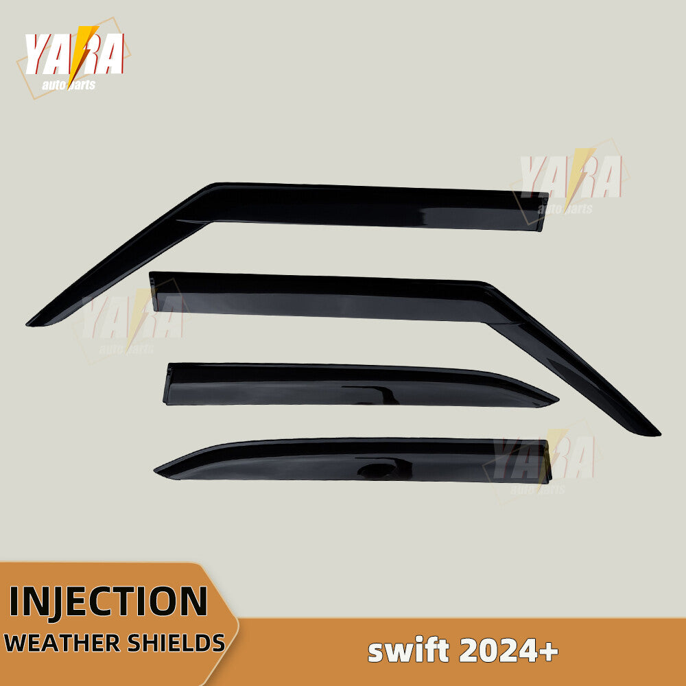 Injection Weather Shields Weathershields Sun visors for Suzuki Swift 2024+ 4pcs