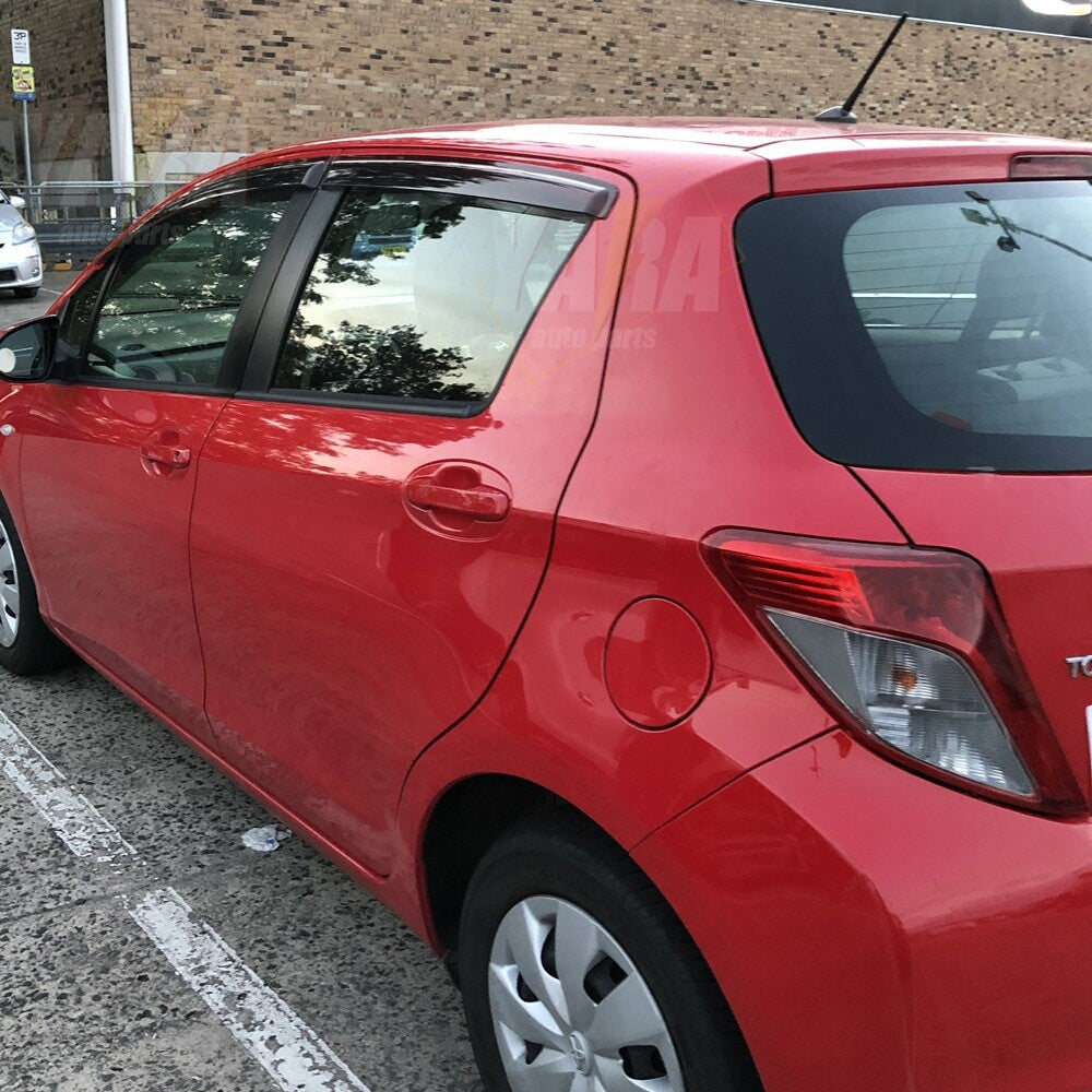 Weather shields Window visors Suitable for Yaris Hatchback 2011-2018 Tinted 4pcs