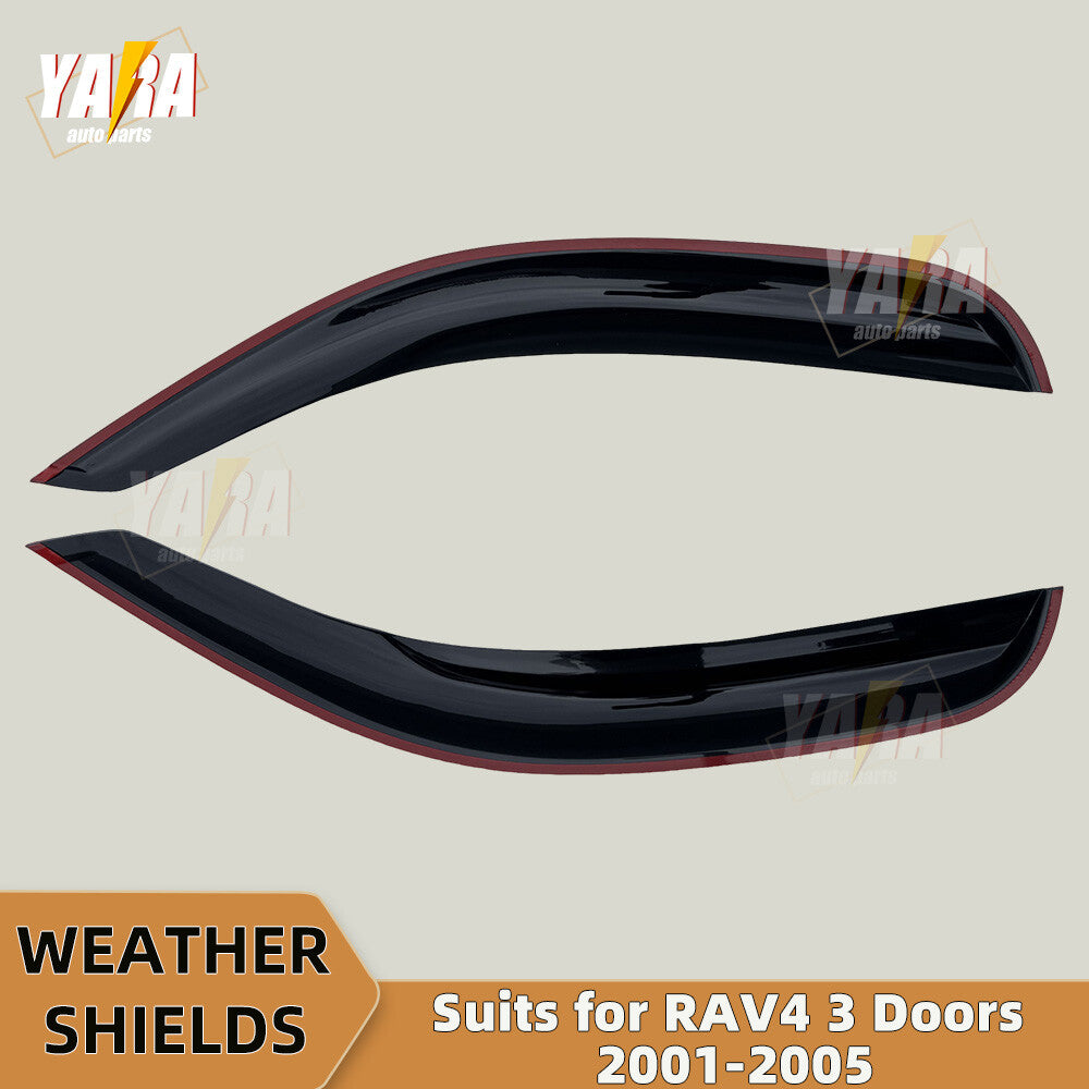 Luxury Weather Shields Weathershields for Toyota RAV4 3 Doors A20 2000-2006 2pcs
