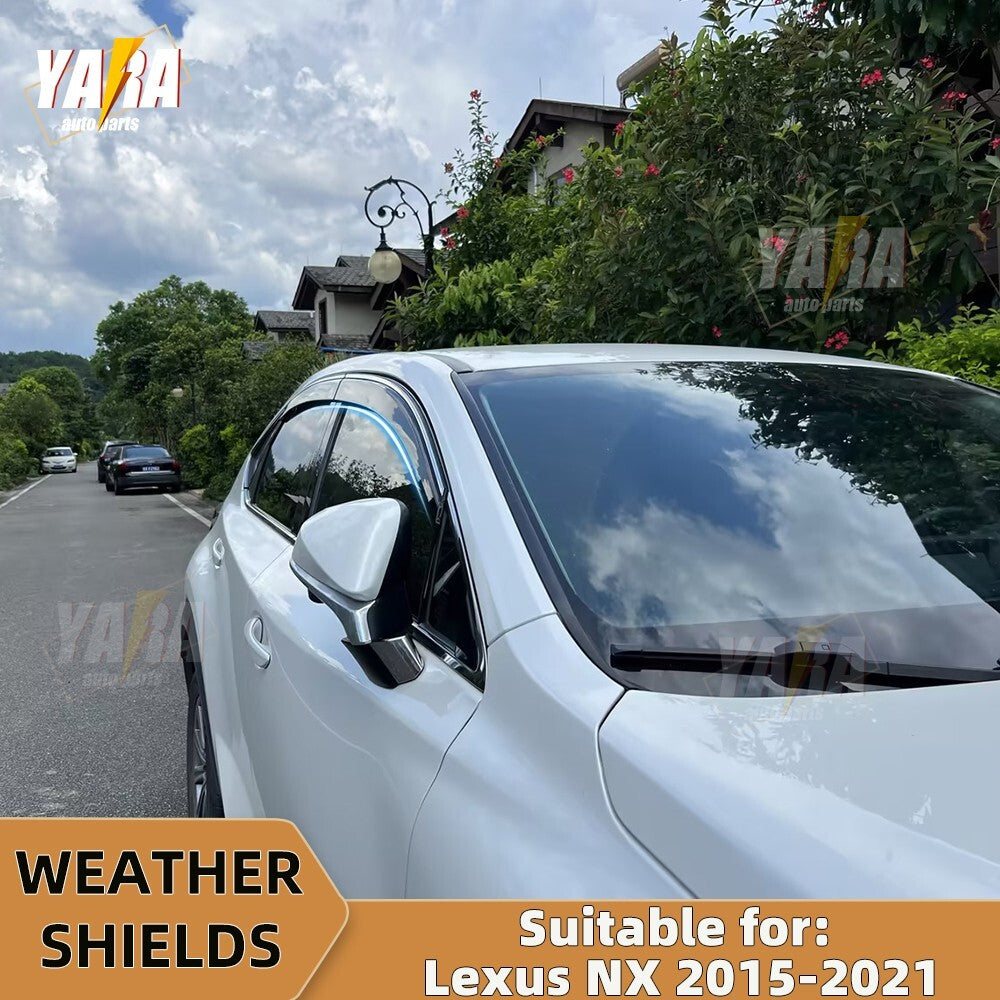 WeatheShields Weather shields suitable for Lexus Nx200t/Nx300h 2015-2021 tinted