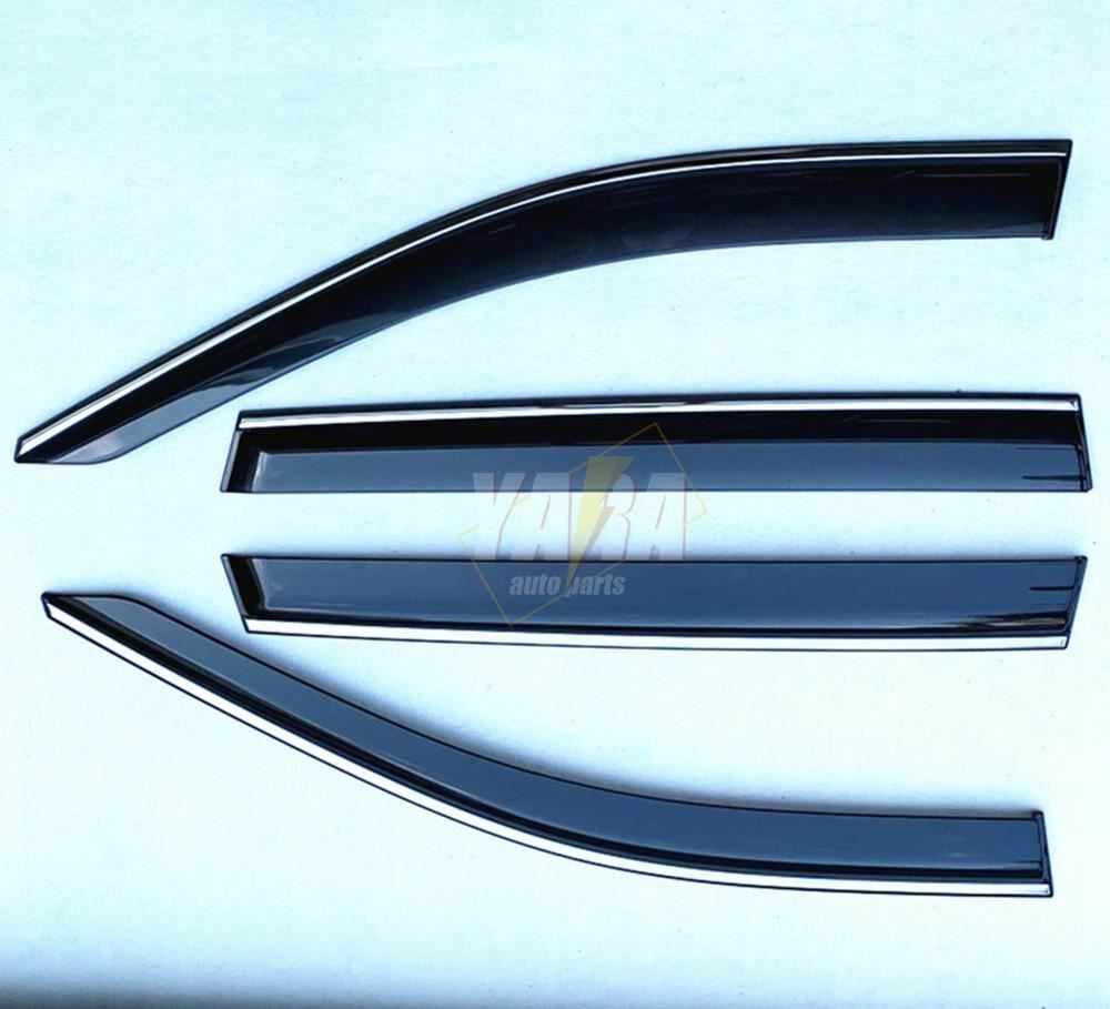 PREMIUM Weather Shields with Stainless Steel suitable for Rav4 2019-2022 tinted