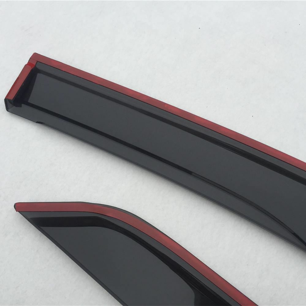 Injection WeatherShields Weather Shields Window Visor suits for Fortuner 2015-22