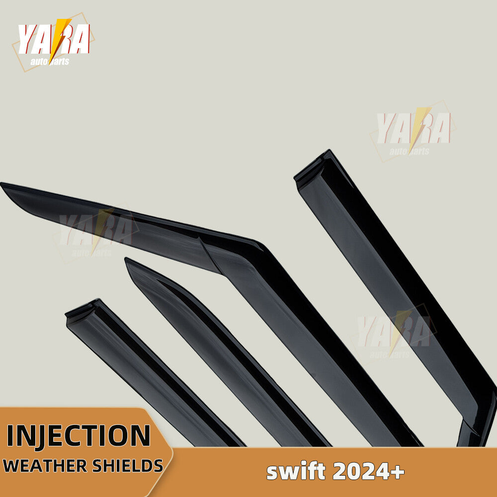 Injection Weather Shields Weathershields Sun visors for Suzuki Swift 2024+ 4pcs