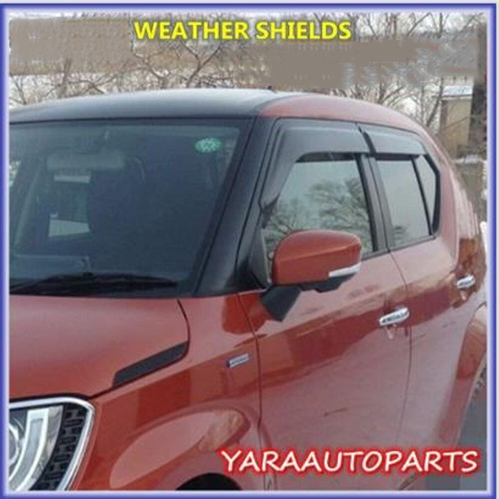 Weather shields Weathershields suitable for Suzuki Ignis 2017-On Tinted 4pcs
