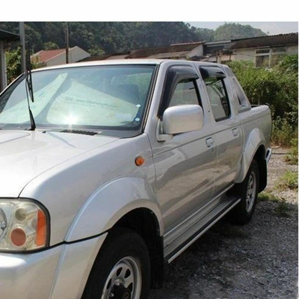 Premium Weather Shields Window Visors  suits for D22 Navara  97-15 Dual Cab 4pcs