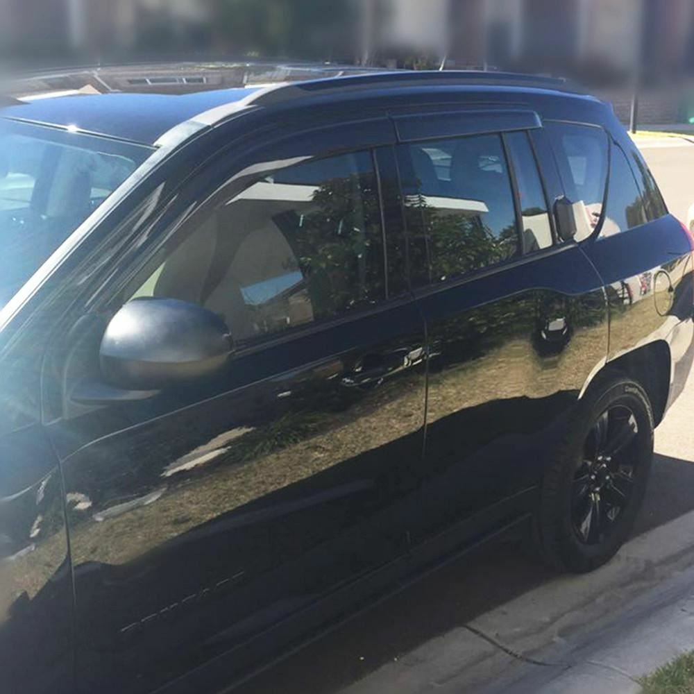Injection Weather Shields Window Visors for JEEP COMPASS 2007-2017