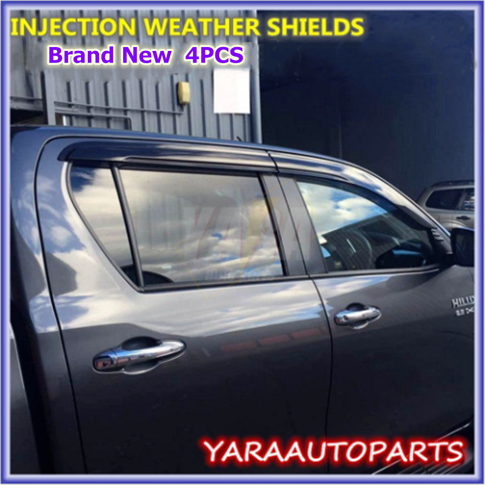 Weather Shields Weathershields Suitable for Hilux SR5 2015-2024 Daul Cab M70 M80