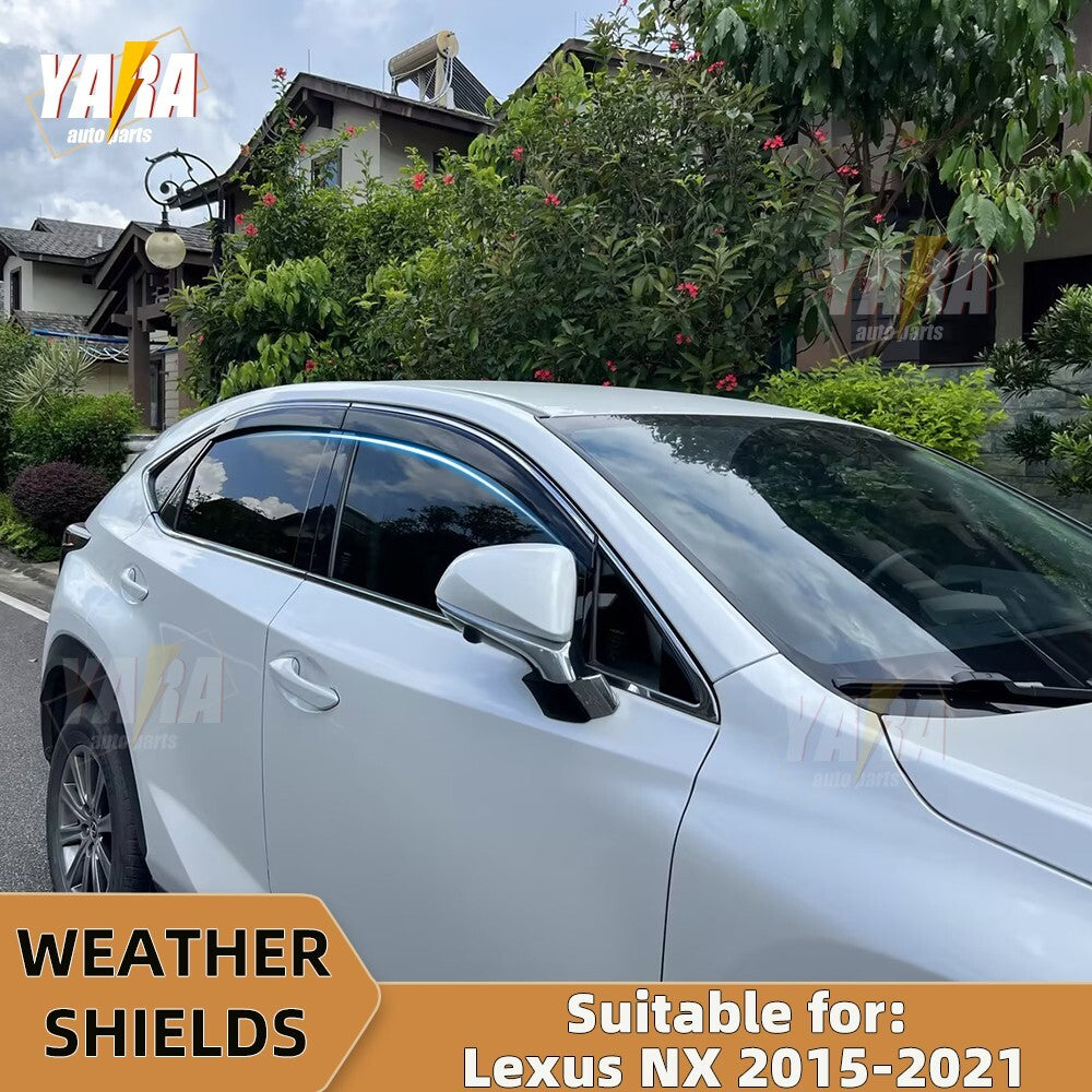 WeatheShields Weather shields suitable for Lexus Nx200t/Nx300h 2015-2021 tinted