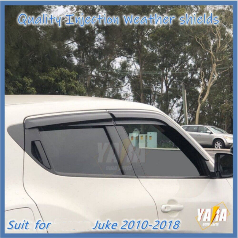 Mugen Weather shields Window visors suitable for Juke  F15 2010-2020 tinted 4pcs